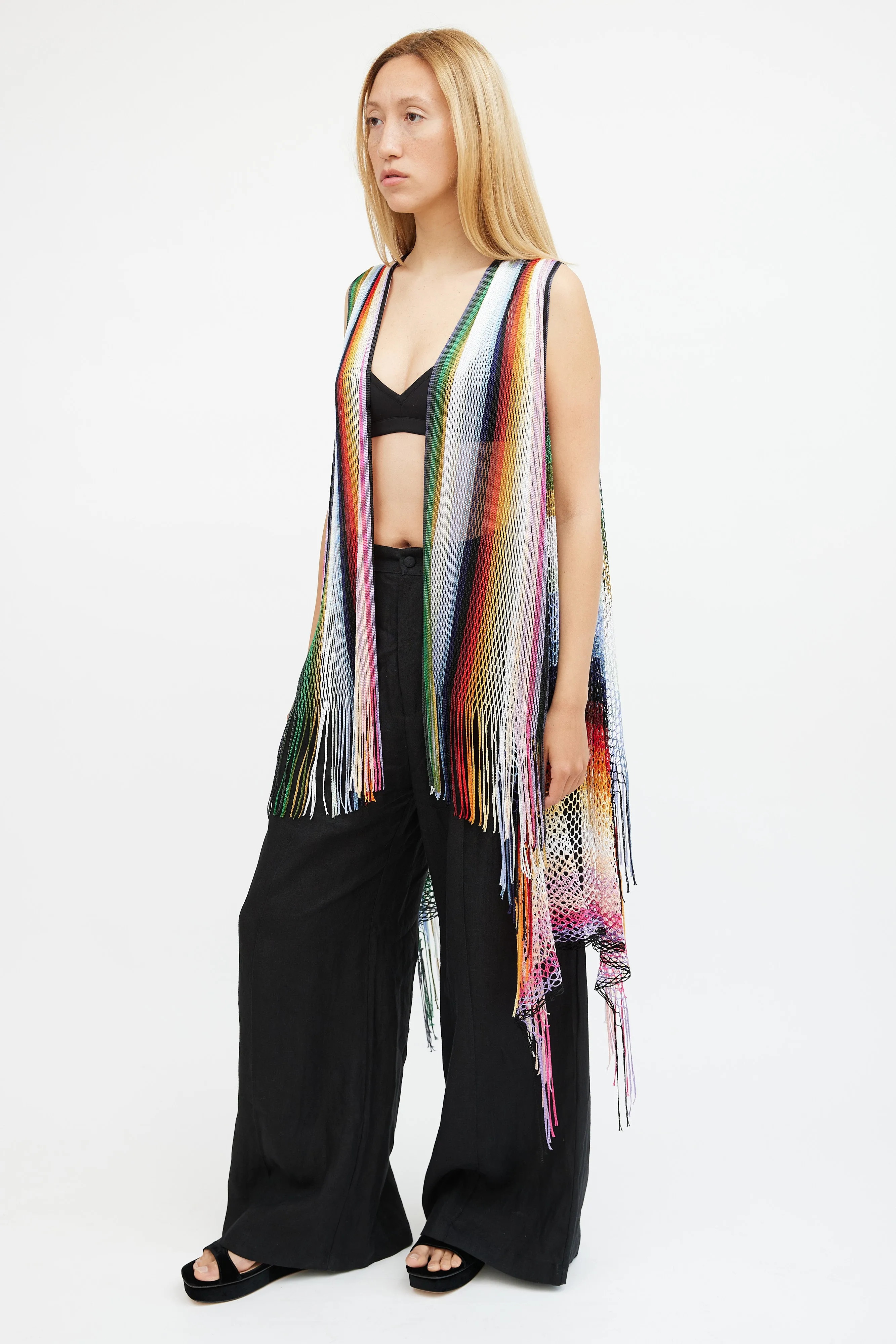 Multicolour Mesh Vest