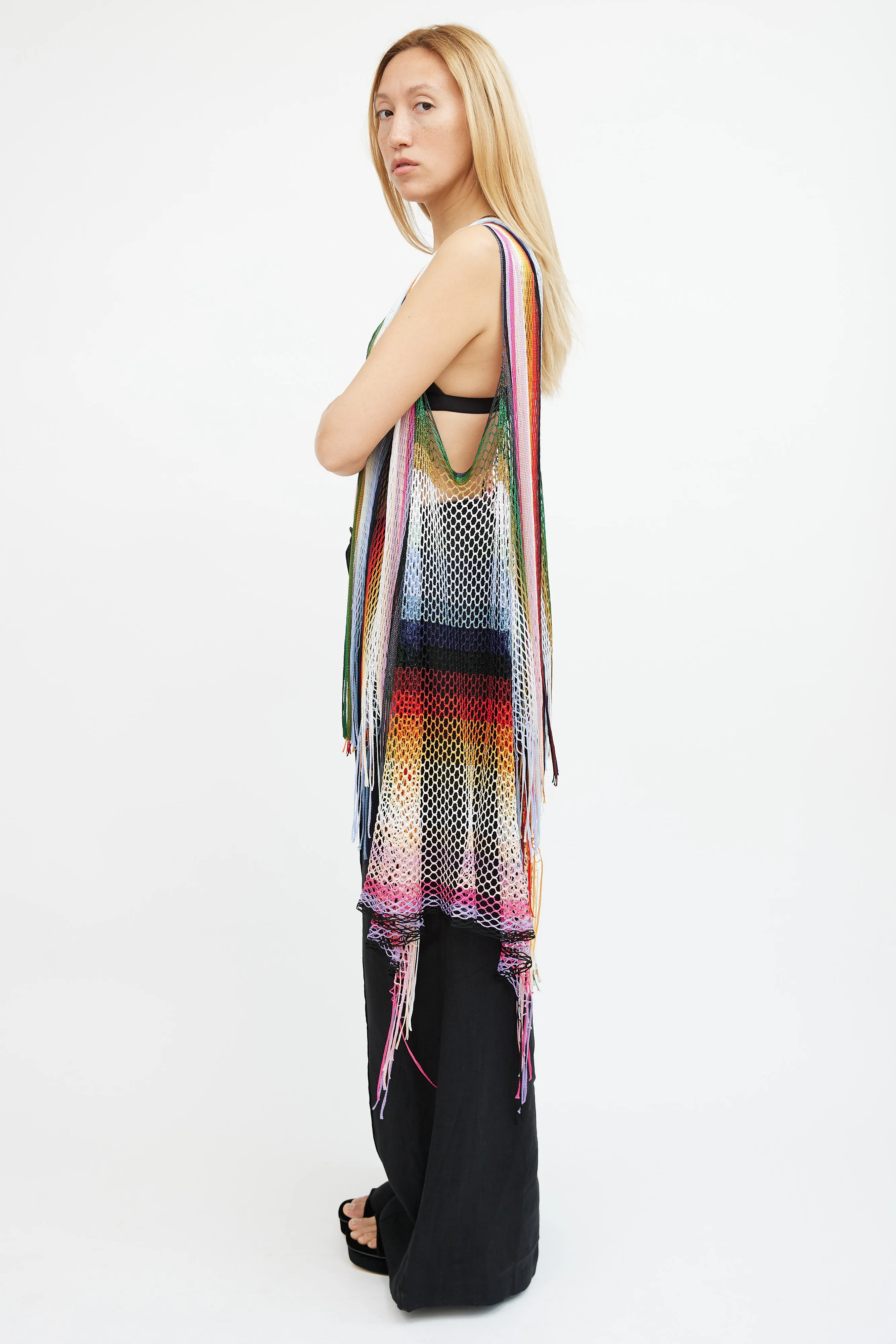 Multicolour Mesh Vest