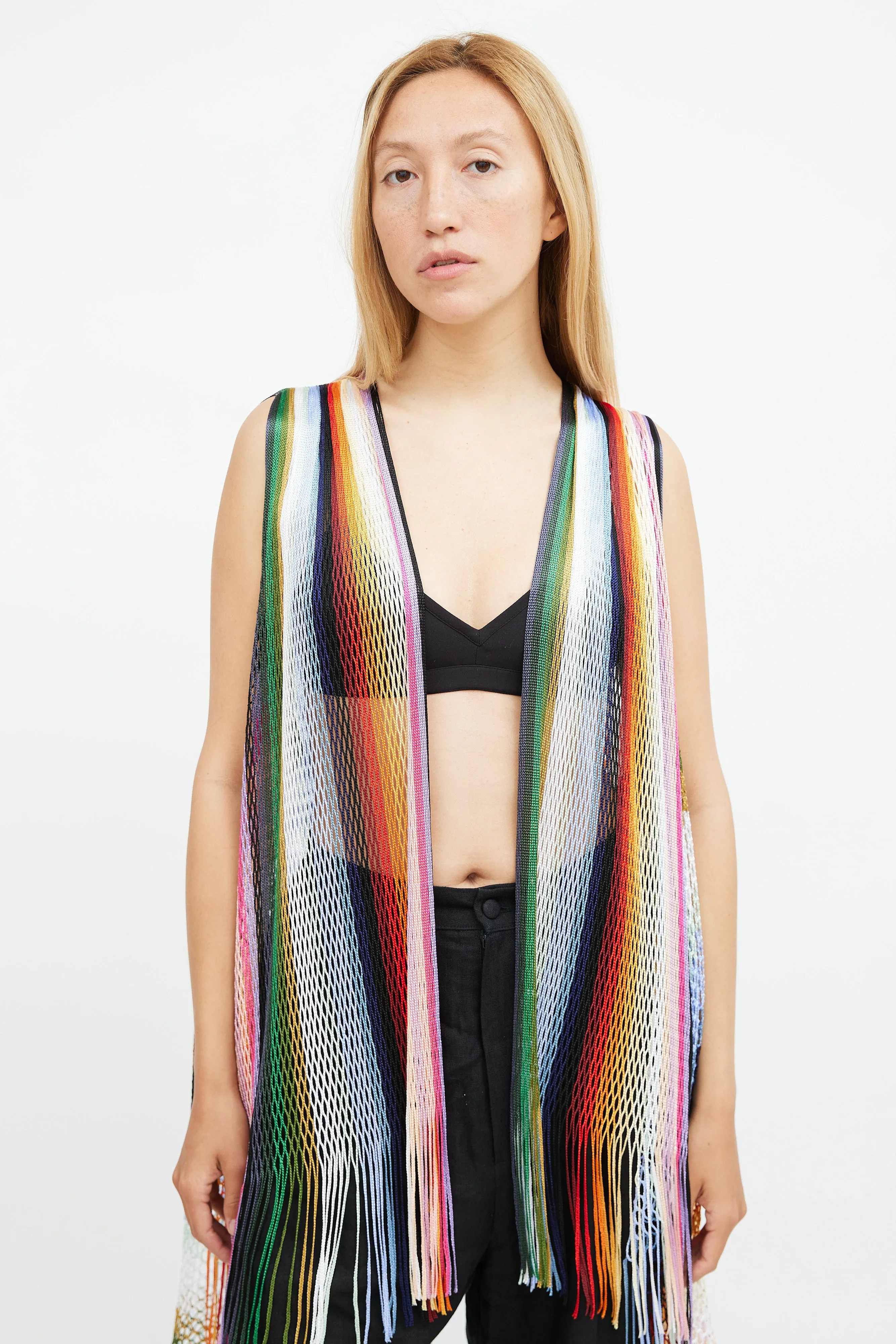 Multicolour Mesh Vest