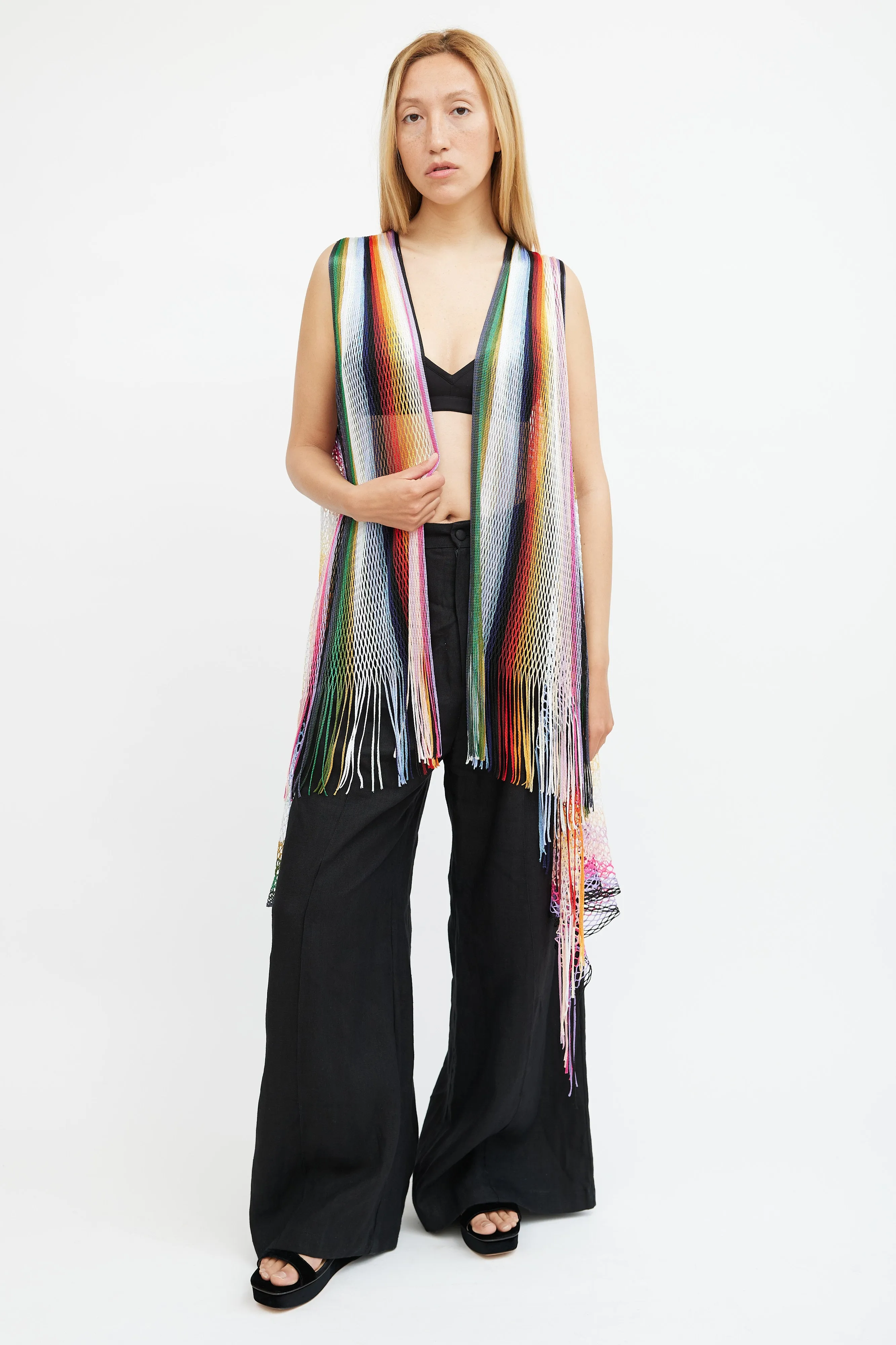 Multicolour Mesh Vest