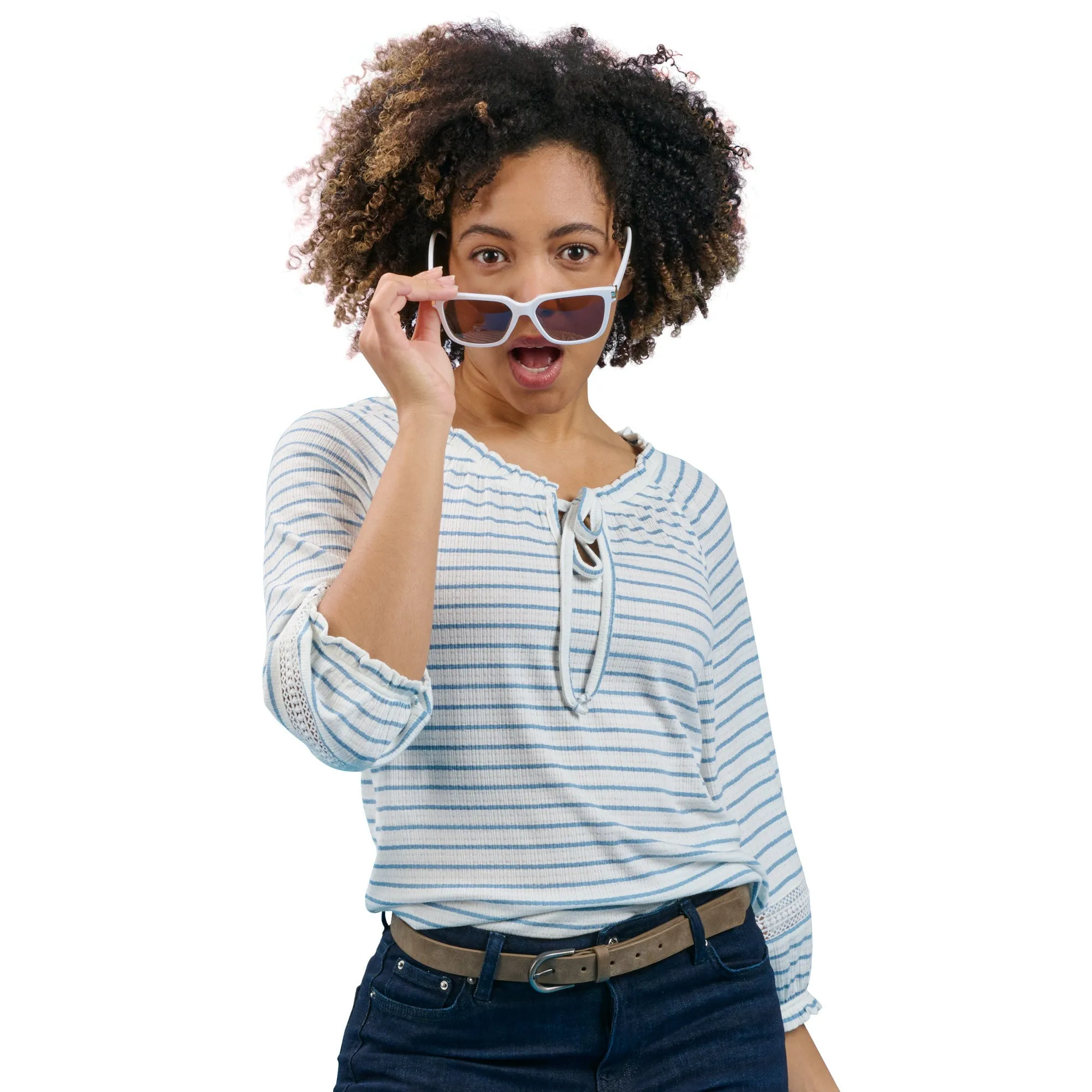 mySTYLE Women's Long Sleeve Peasant Top