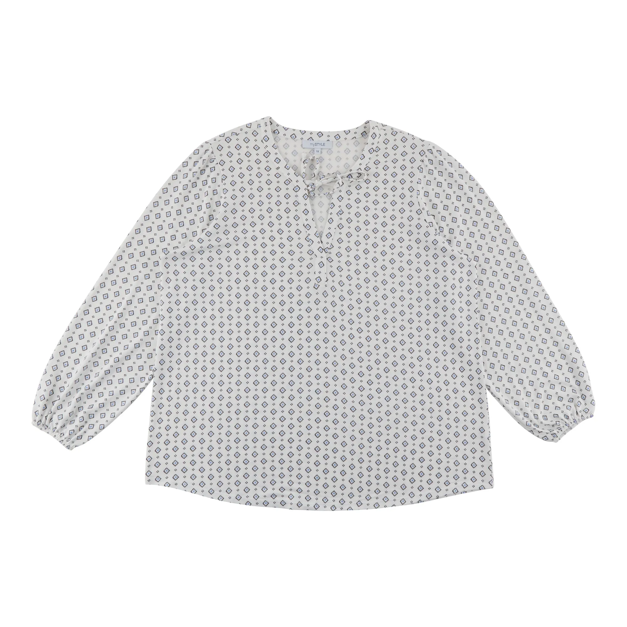 mySTYLE Women's Plus Peasant Top