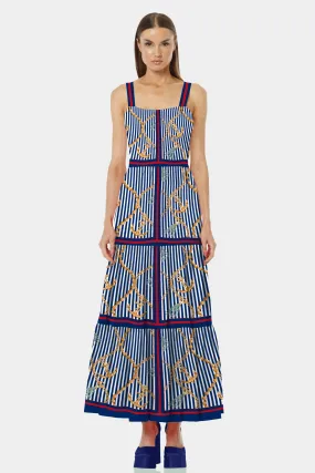 Nautical Stripes Long Occasion Dresses