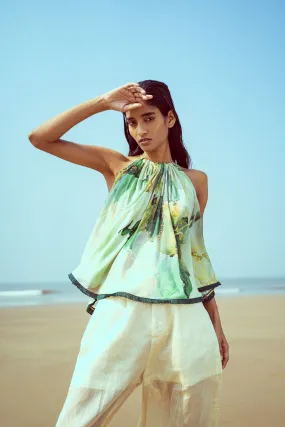 Ocean Glint Halter Top