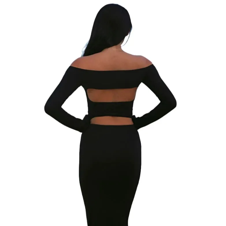 Off-The-Shoulder Open Back Top