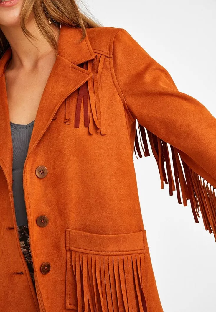 OXXO - Tassel Suede Jacket