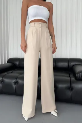 PALAZZO PANTS BEIGE