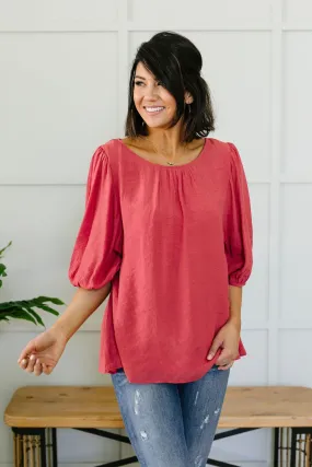 Persimmon Peasant Blouse