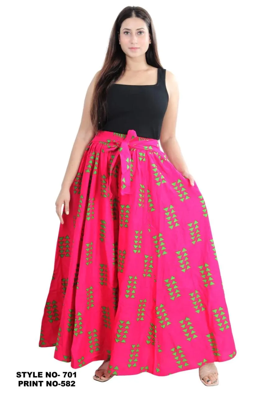 Pink & Green Palazzo Pants