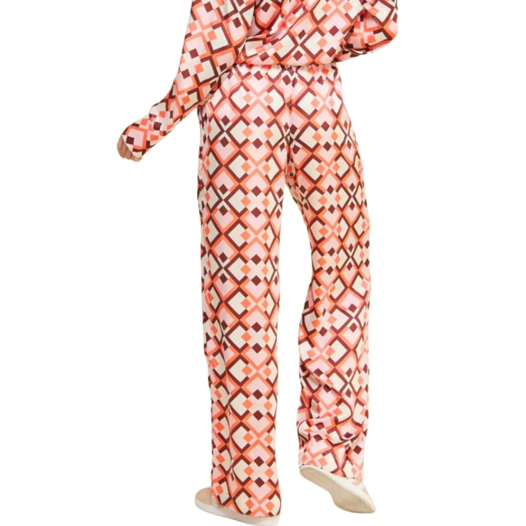 Pink Retro Satin Pants CLEARANCE FINAL SALE
