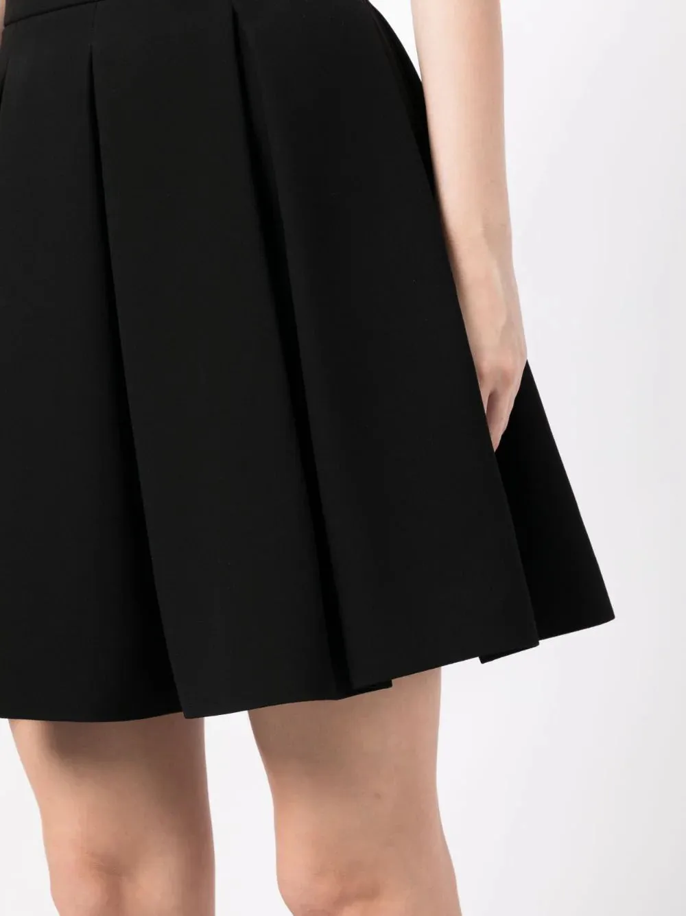 Pleated A-line Skirt