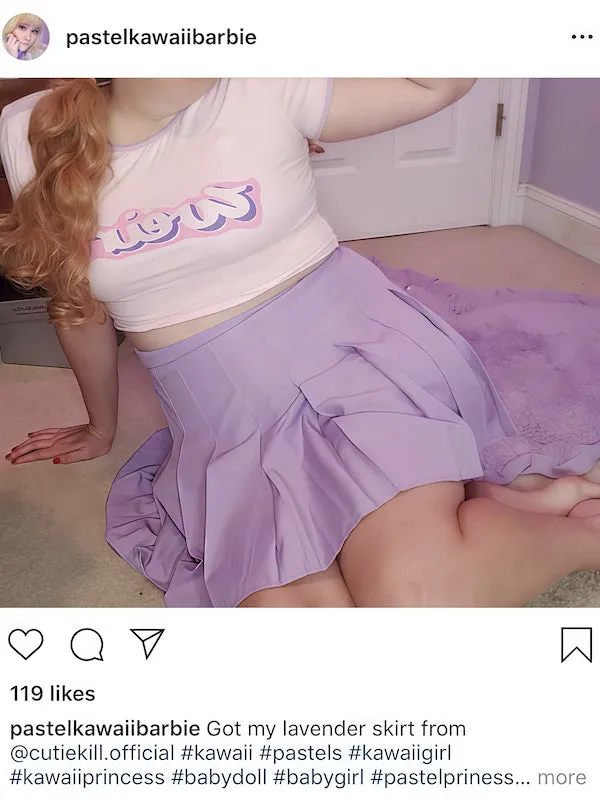 [Plus size] Kawaii candy skirt