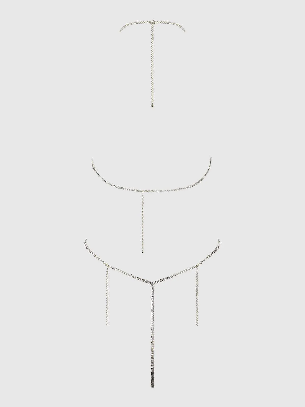 Rhinestone Dangle Fringe Teddy