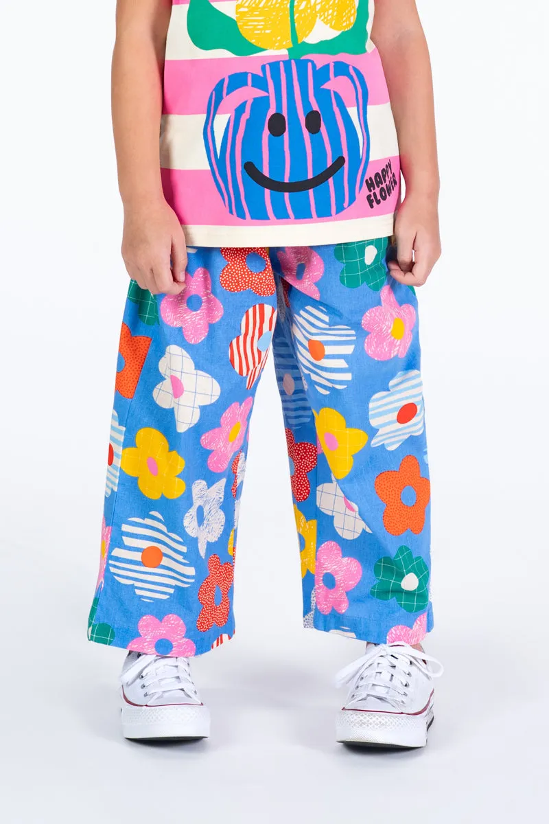 ROCK YOUR BABY - HAPPY FLOWERS WIDE LEG PANTS
