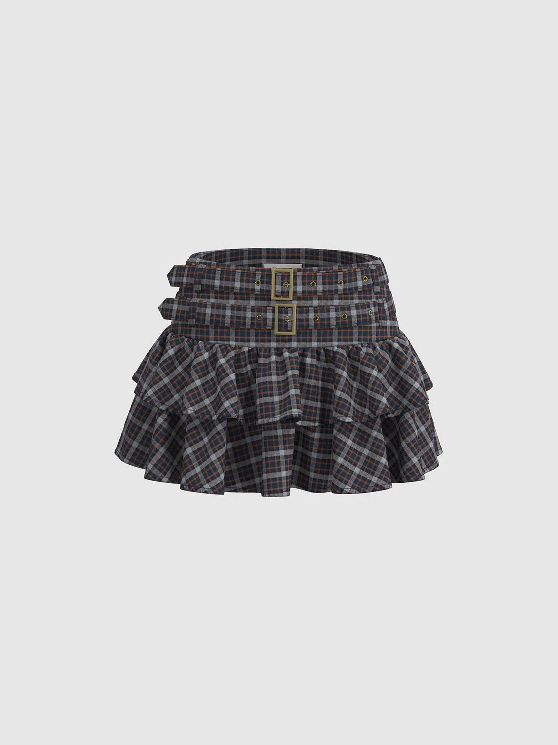 Ruffle Hem Mini A-Line Skirts