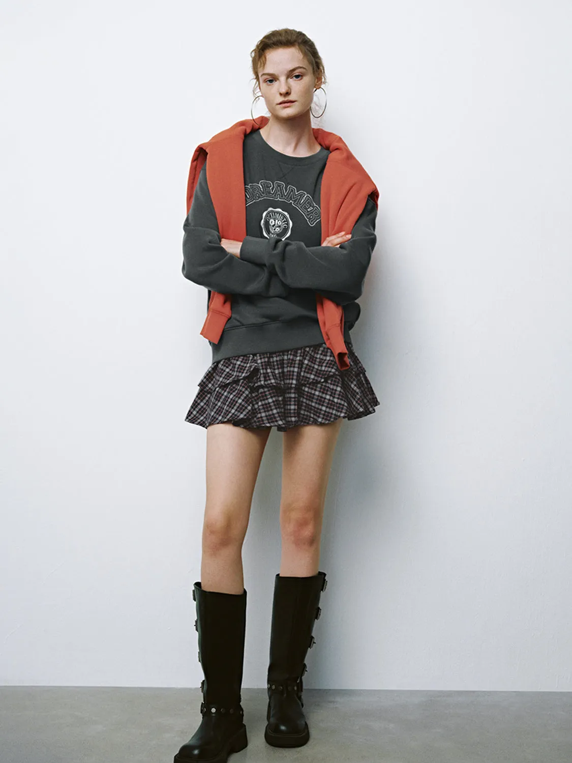 Ruffle Hem Mini A-Line Skirts