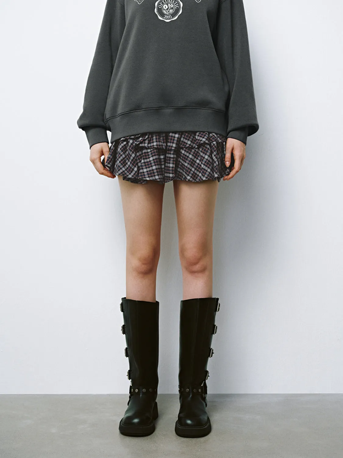 Ruffle Hem Mini A-Line Skirts