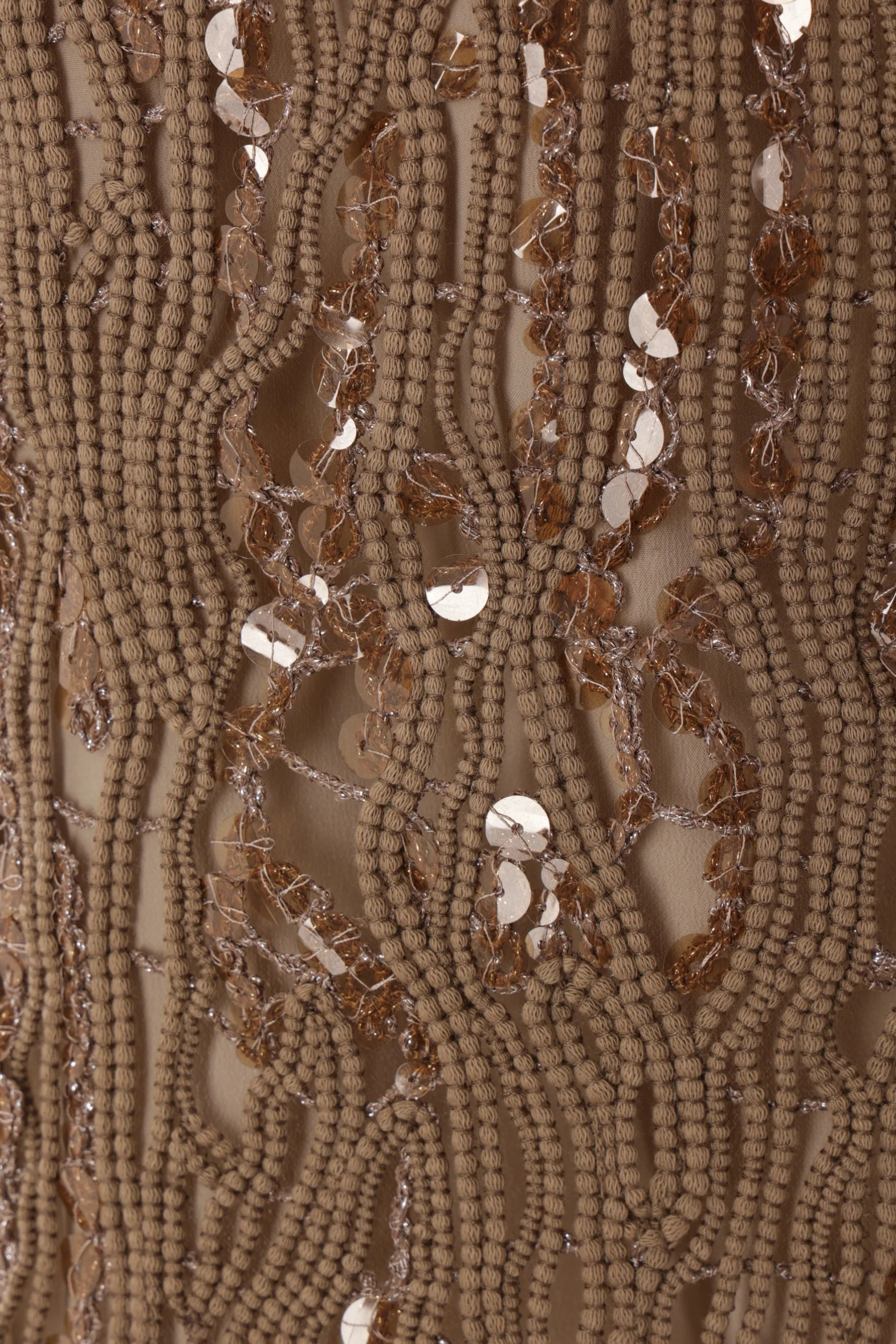 Sequin-Fringed Cotton Top