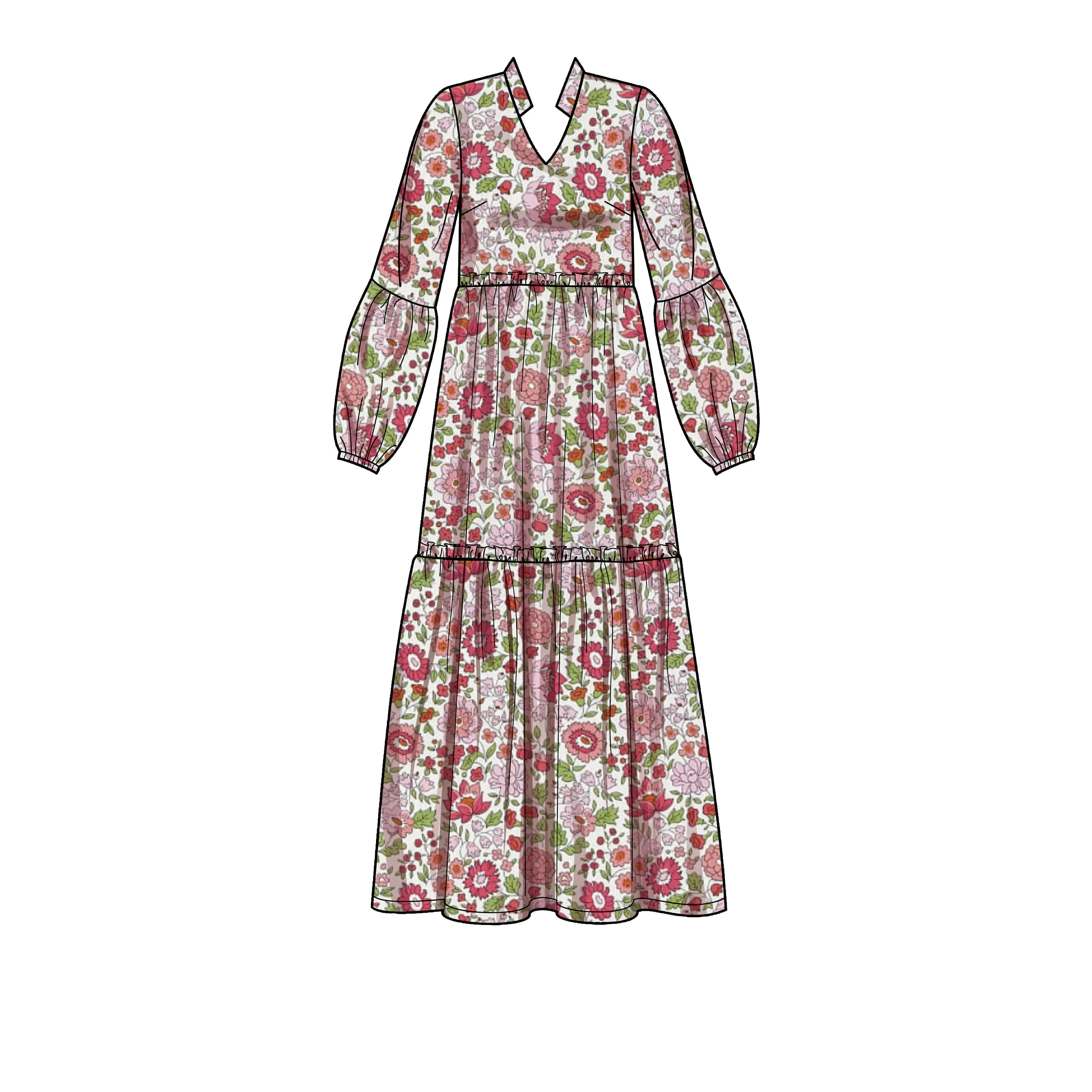 Simplicity Pattern 9265 Misses' & Women's Tiered Dresses
