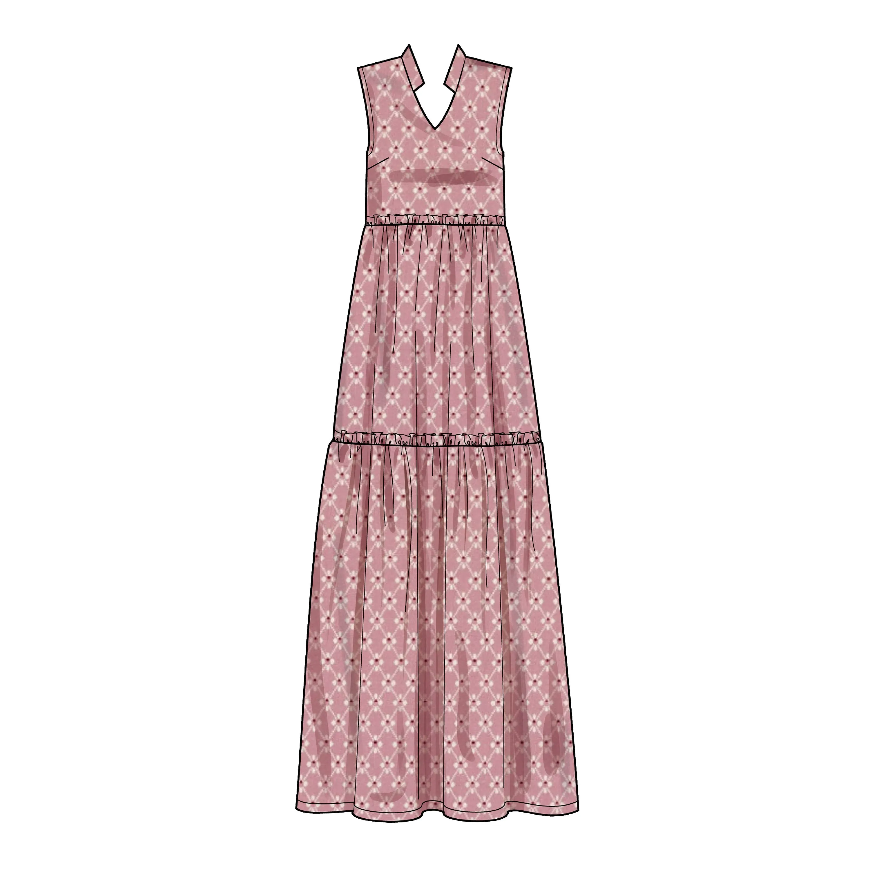 Simplicity Pattern 9265 Misses' & Women's Tiered Dresses