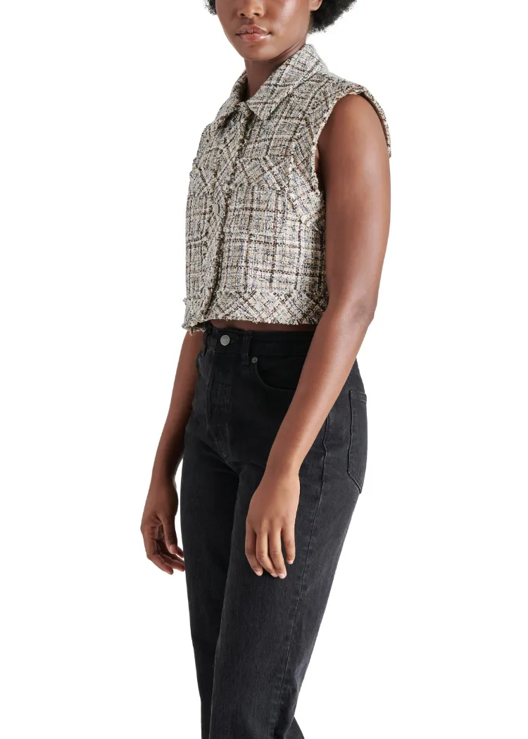 Steve Madden Bijou Vest- Khaki