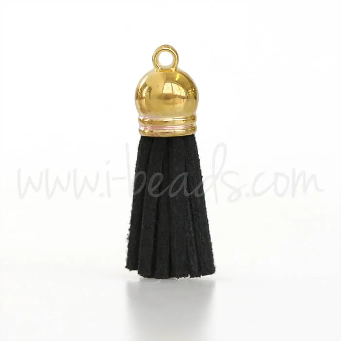 Suede tassel black 36mm (1)