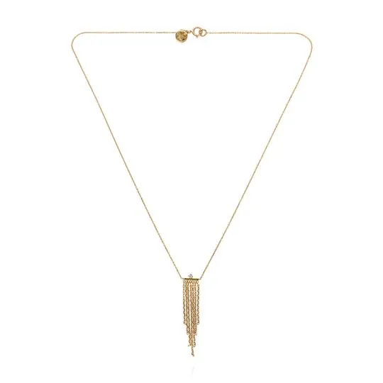 Sweet Pea Gold & Diamond Fabulous Fringe Necklace