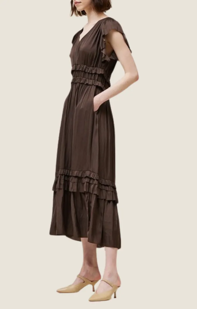 Taisha Dark Roast Midi Dress