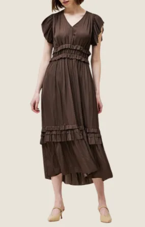 Taisha Dark Roast Midi Dress