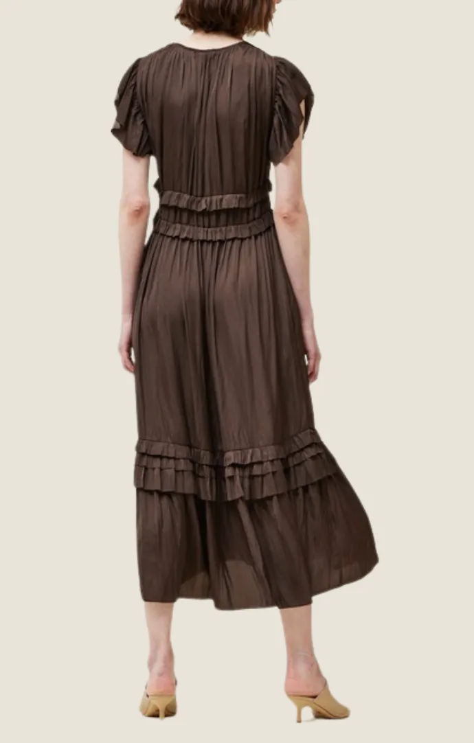 Taisha Dark Roast Midi Dress