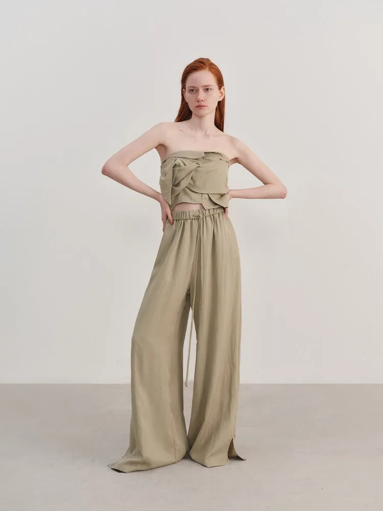 Tencel Off-Shoulder  Top