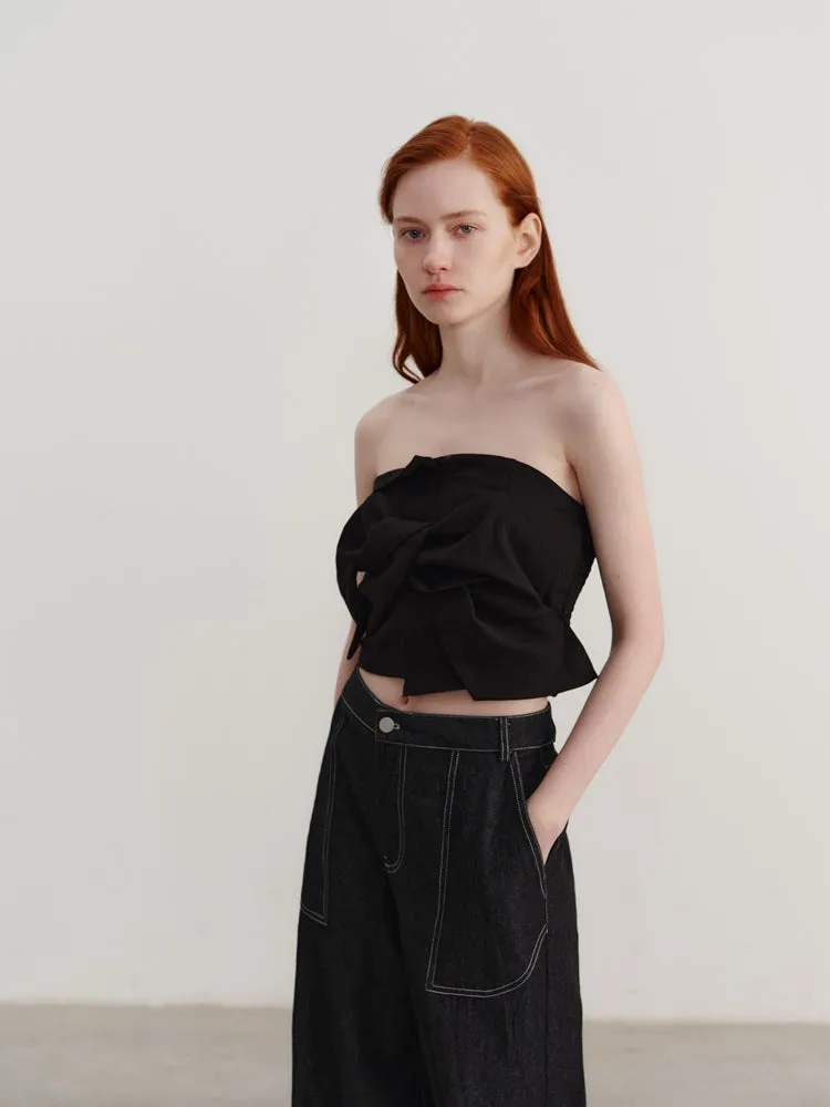 Tencel Off-Shoulder  Top