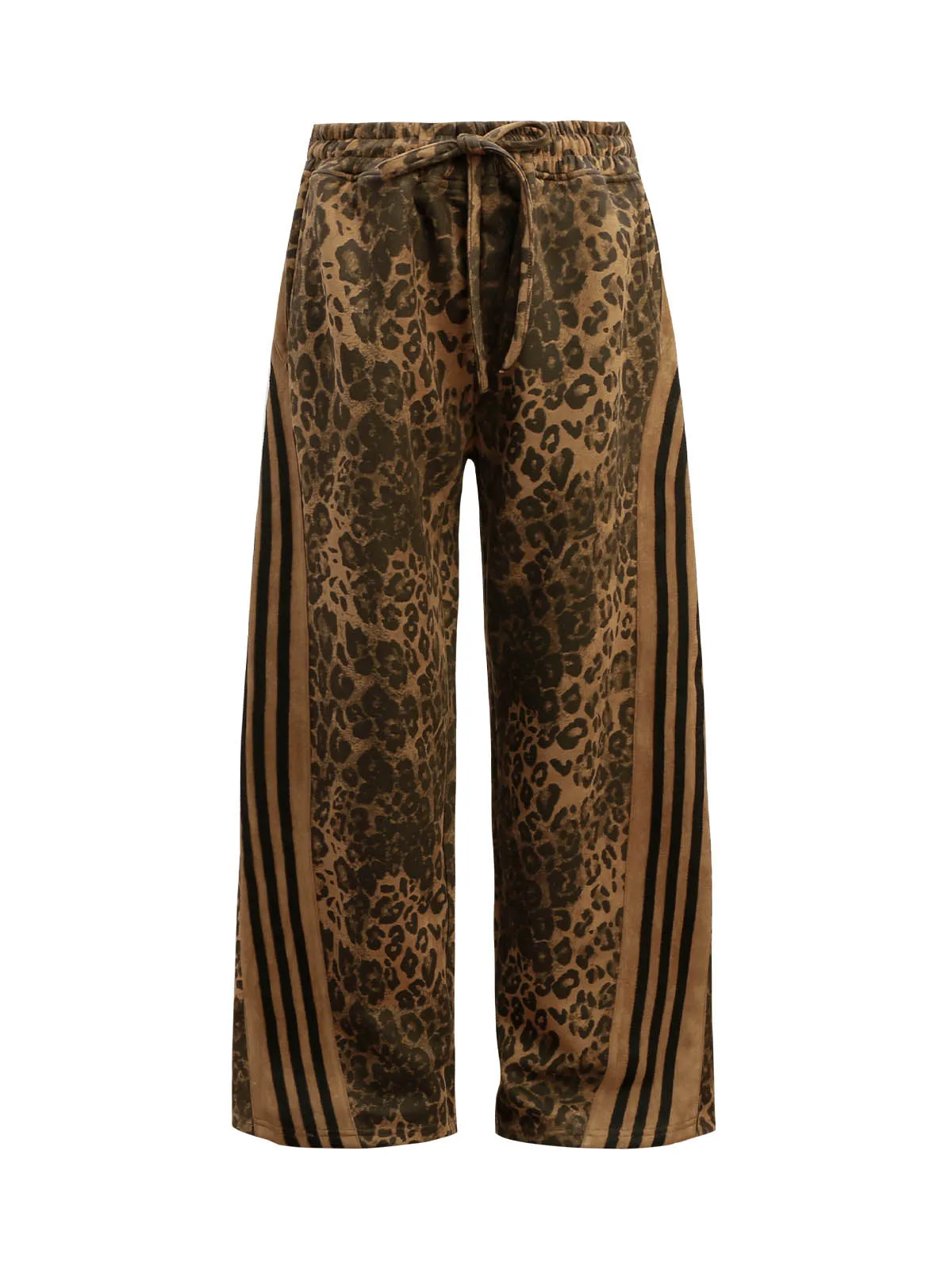 Thesupermade Cheetah Print Suede Tracksuit
