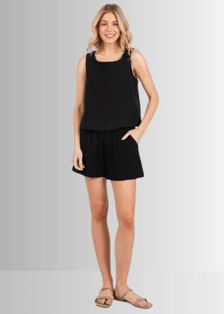 Triple Cotton Gauze Shorts