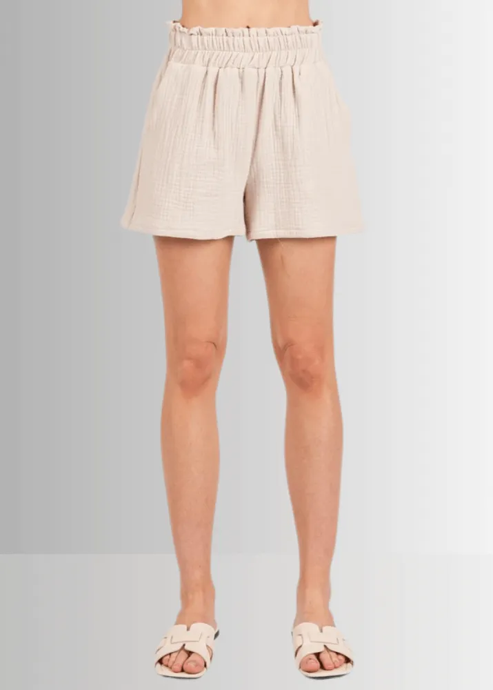 Triple Cotton Gauze Shorts