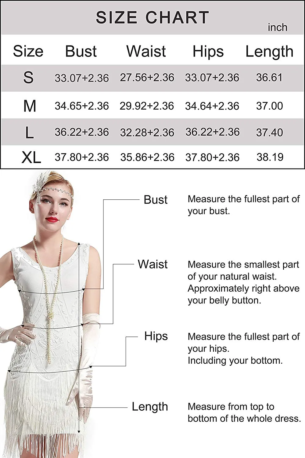 US STOCK Vintage Cream 1920s Unique Flapper Dress Roaring 20s Great Gatsby Fringed  Dress