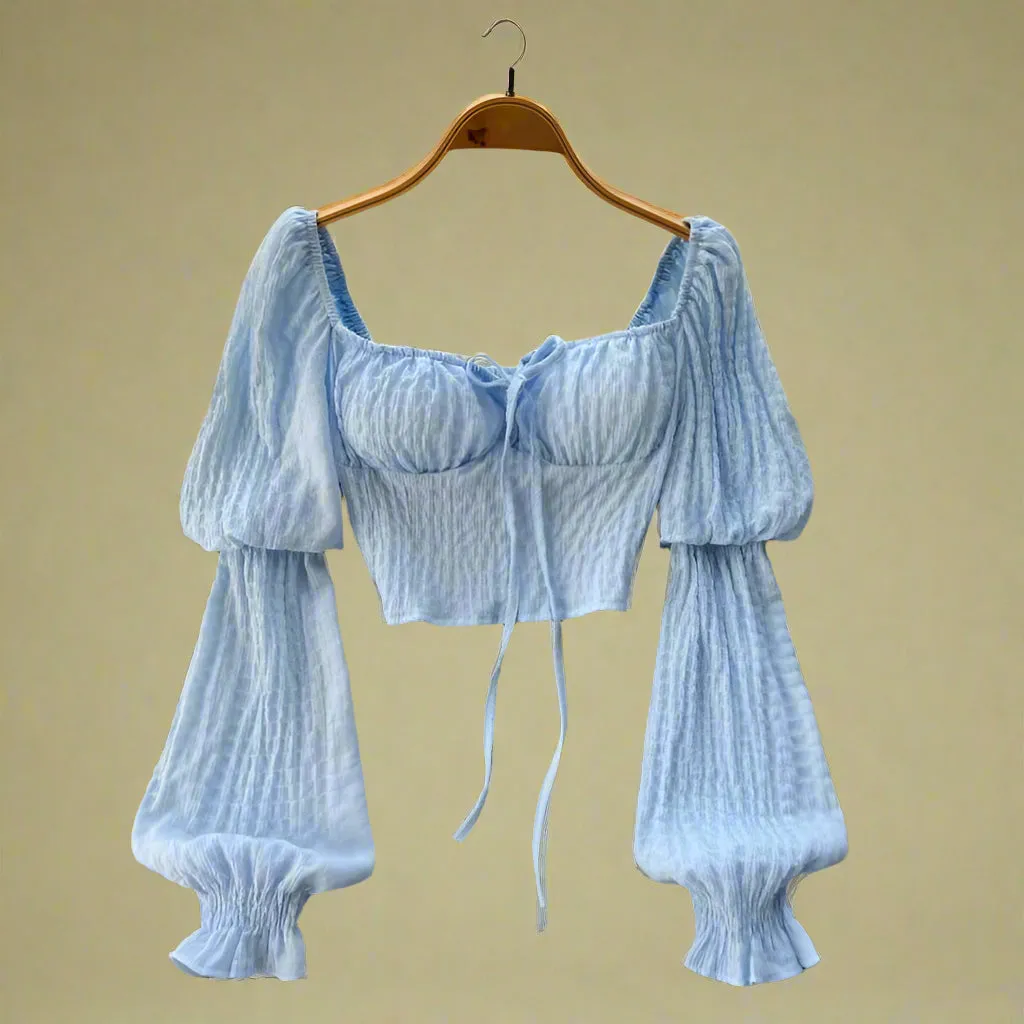 Vintage Peasant Square Neck Top