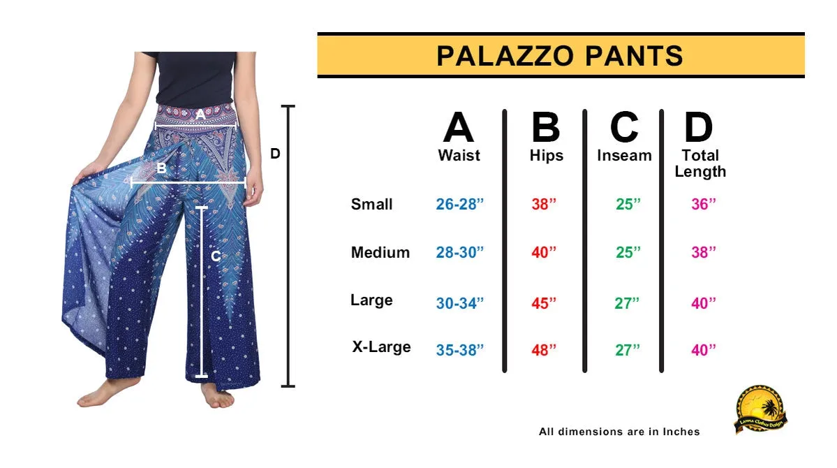 Wide Elephant Boho Pants